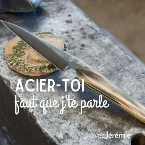 Image qui illustre: Forgez et votre couteau fixe en acier carbone - 2J