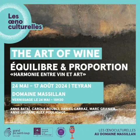 Image qui illustre: Les Oenoculturelles - Equilibre Et Proportion : Harmonie Entre Vin Et Art - Exposition