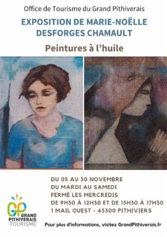 Image qui illustre: Exposition De Peintures De Marie-noëlle Desforges Chamault