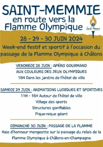 Image qui illustre: Week-end Passage De La Flamme Olympique