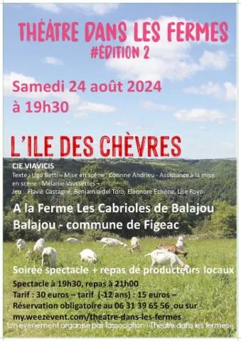 Image qui illustre: Théâtre Dans Les Fermes: "L'ile Des Chèvres"