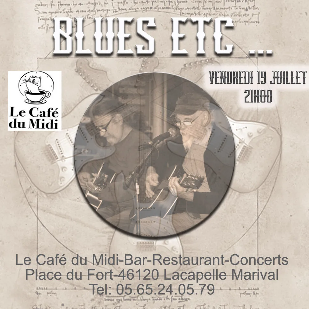 Image qui illustre: Concert " Blues Etc" Au Café Du MIDI à Lacapelle-Marival - 0