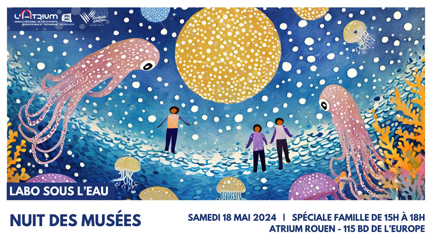 Image qui illustre: Visite guidée en famille de l'exposition : océan, une plongée insolite en Normandie à Rouen - 0