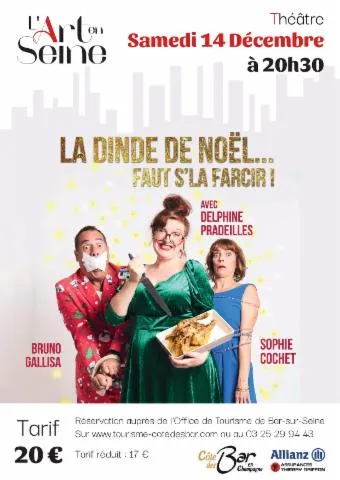 Image qui illustre: Théâtre : La Dinde De Noël, Faut S'la Farcir