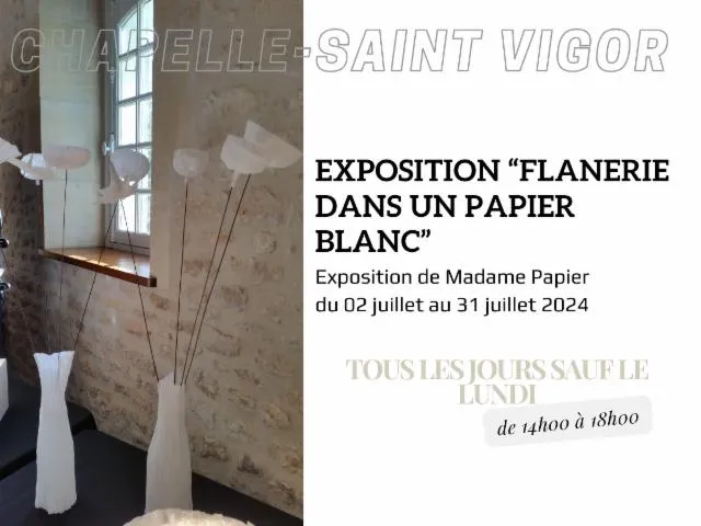 Image qui illustre: Exposition "flânerie Dans Un Jardin De Papier Blanc"