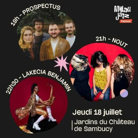 Image qui illustre: Millau Jazz Festival : Prospectus + Nout + Lakecia Benjamin - 1 Soirée = 3 Concerts