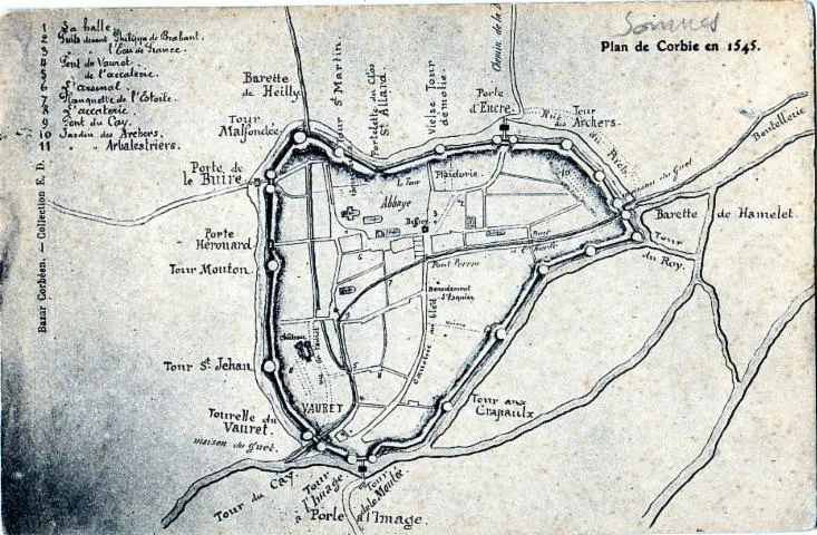 Image qui illustre: Les fortifications d'une ville de la Somme : Visite illustrée de Corbie