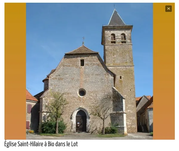 Image qui illustre: Journées Européennes Du Patrimoine : Visite De L'église Saint-hilaire à Bio - 0