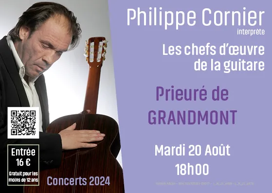 Image qui illustre: Concert Les Chefs D'oeuvre De La Guitare Par Philippe Cornier à Soumont - 0