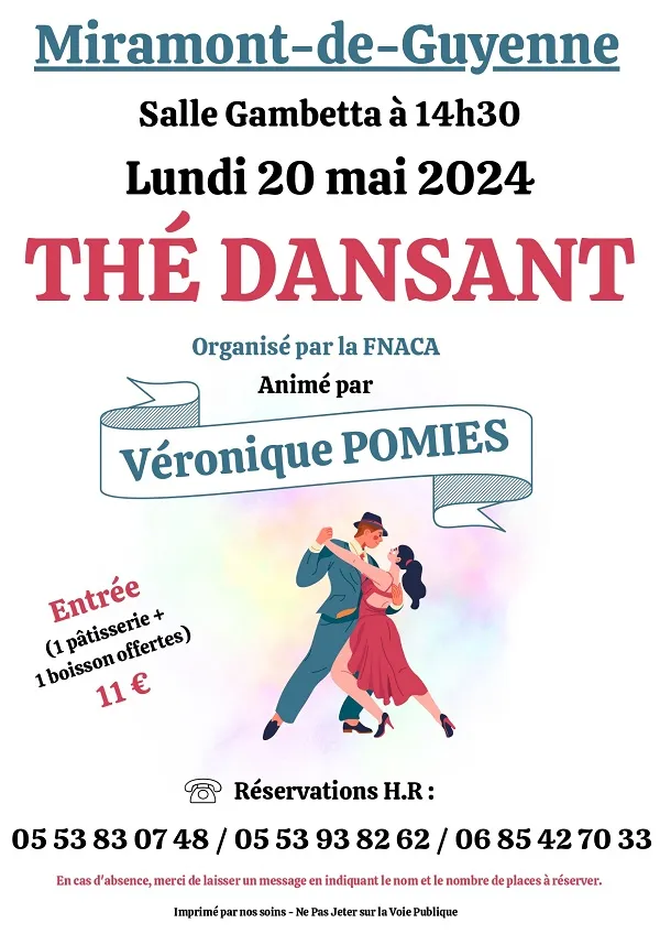 Image qui illustre: Thé Dansant De La Fnaca à Miramont-de-Guyenne - 0