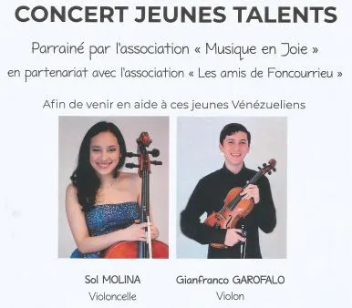 Image qui illustre: Concert À Foncourrieu : Violon Et Violoncelle à Marcillac-Vallon - 1