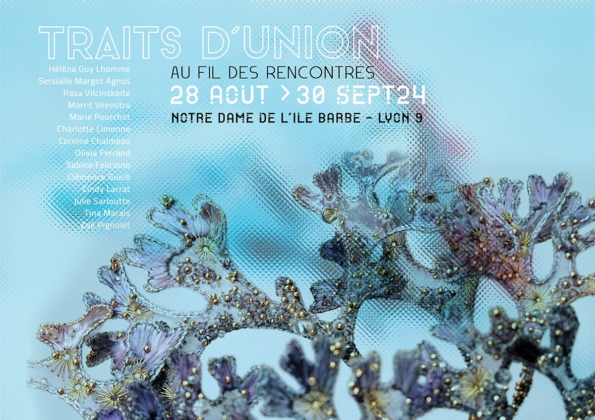 Image qui illustre: Traits d'Union - au fil des rencontres : 14 artistes dialoguent avec le textile à Lyon - 0