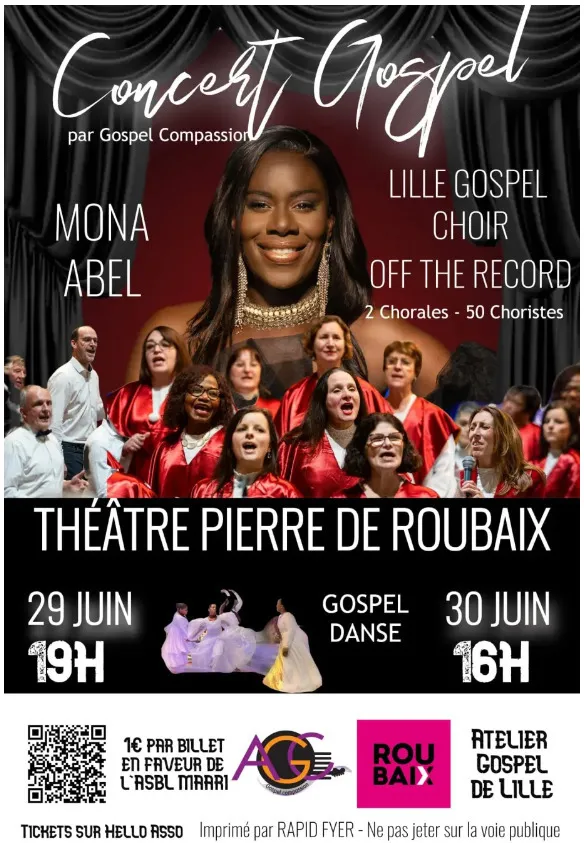 Image qui illustre: Concert gospel avec Mona Abel à Roubaix - 0