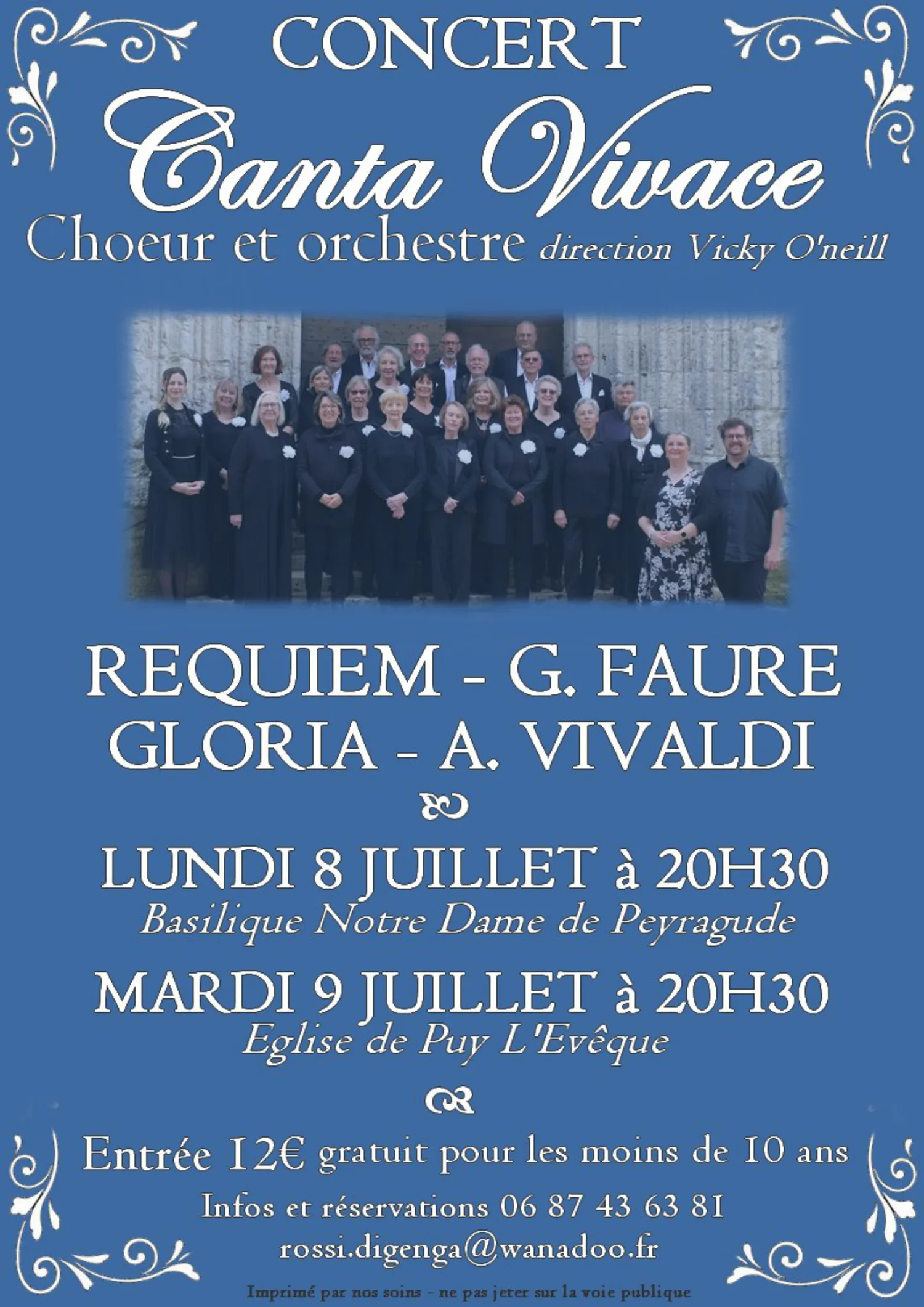 Image qui illustre: Canta Vivace, Choeur Et Orchestre Sous La Direction De Vicky O'neill à Puy-l'Évêque - 0