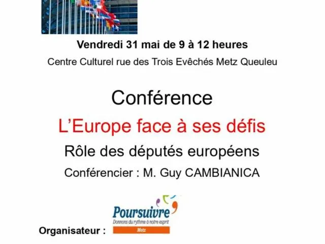 Image qui illustre: Conférence - L'europe Face À Ses Défis
