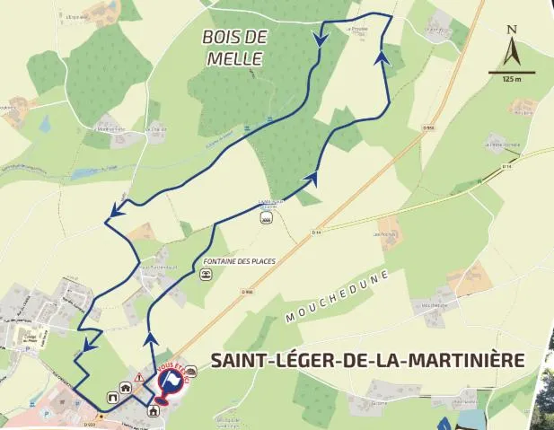 Image qui illustre: Les Bois De Melle - Saint-léger-de-la-martinière - 6.5 Kms