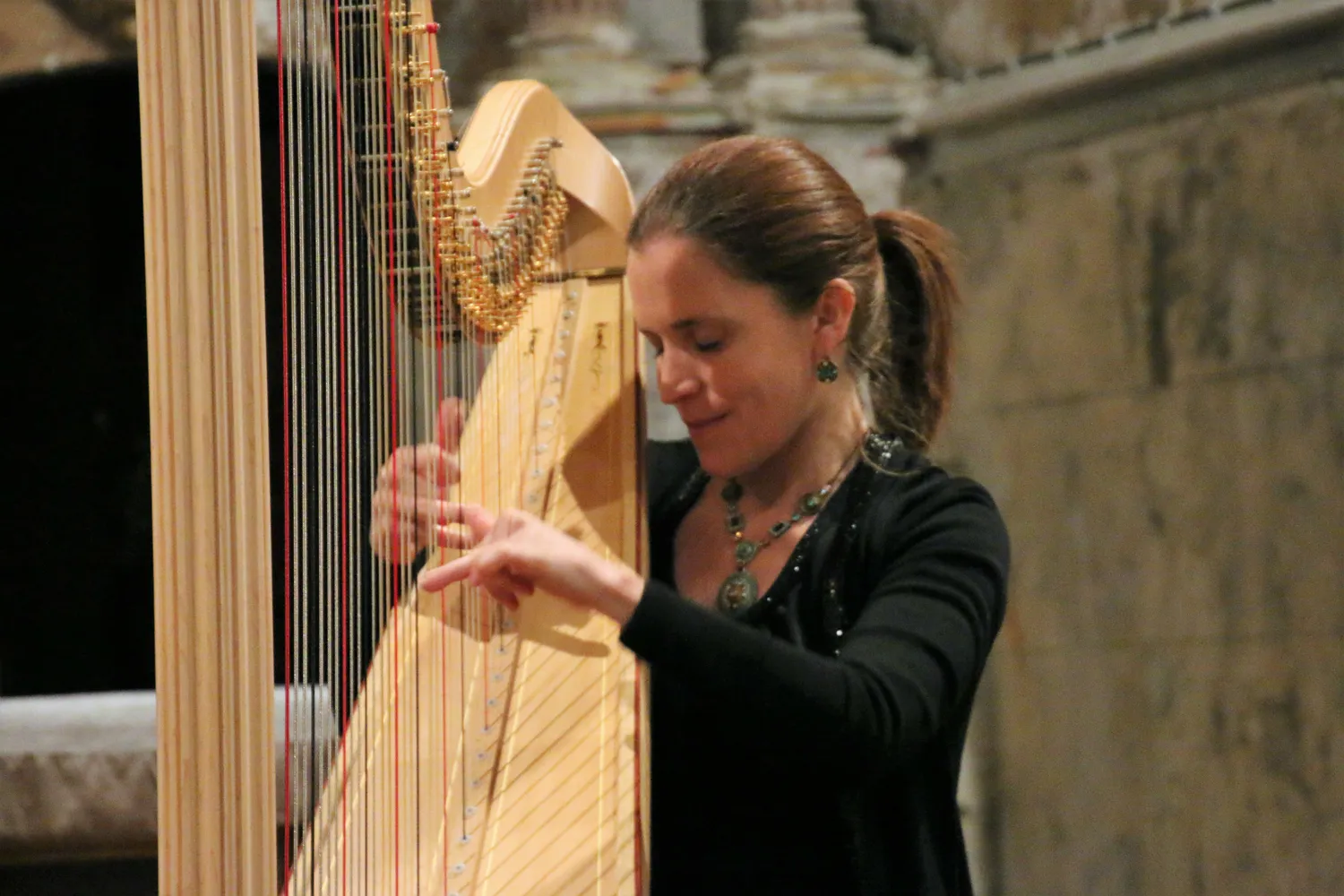 Image qui illustre: Concert de la harpiste Agnès Peytour à Saint-Amant-de-Boixe - 0