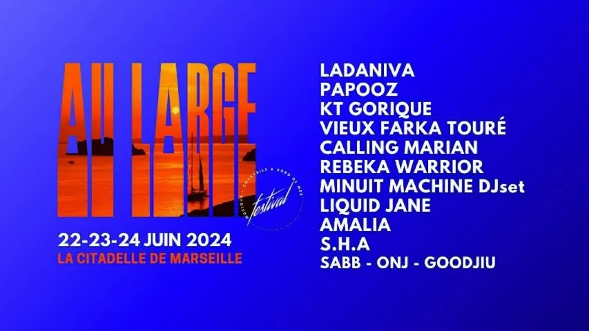 Image qui illustre: AU LARGE Festival: KT GORIQUE + VIEUX FARKA TOURE + LIQUID JANE