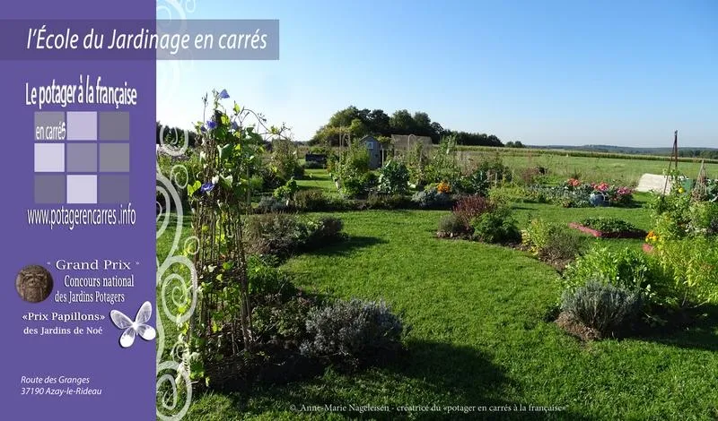 Image qui illustre: Le Potager En Carrés À La Française - École Du Jardinage En Carrés