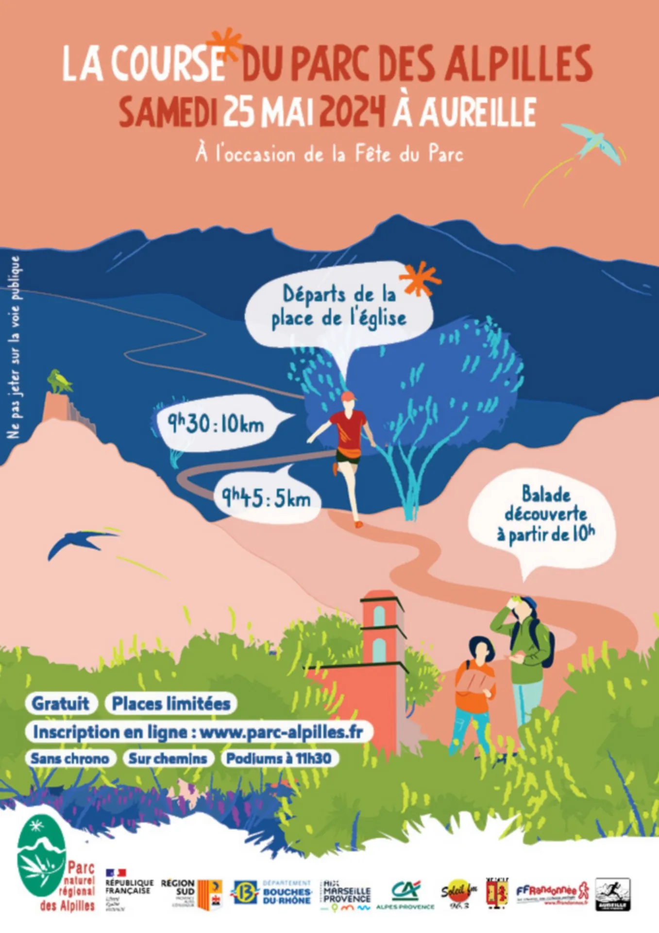 Image qui illustre: La Course Du Parc Des Alpilles à Aureille - 1