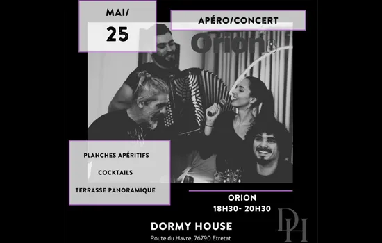 Image qui illustre: Apéro Concert au Dormy House à Étretat - 0