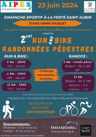 Image qui illustre: 2ème Run And Bike • Randonnées Pédestres • La Ferté Saint Aubin