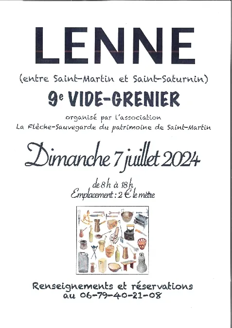 Image qui illustre: 9ème Vide-grenier Au Village De Lenne à Saint-Martin-de-Lenne - 0