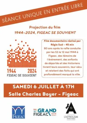 Image qui illustre: Figeac Se Souvient 1944-2024 : Projection Film Documentaire