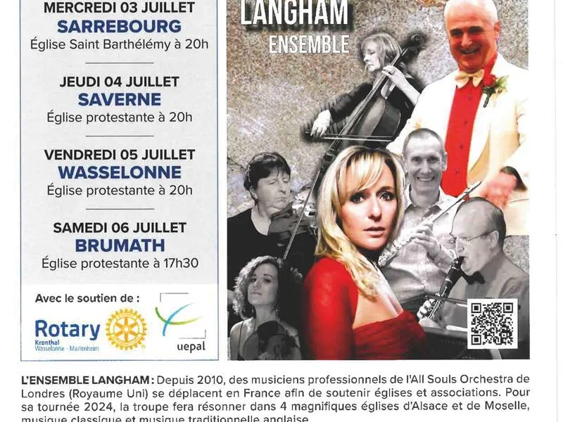Image qui illustre: Concert De L'ensemble Langham De Londres à Wasselonne - 1