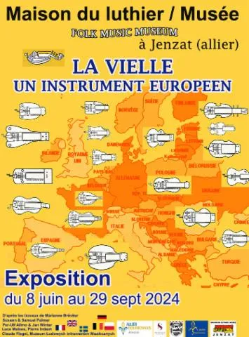 Image qui illustre: Exposition :   La Vielle : un instrument européen 
du 8 juin au 29 septembre 2024