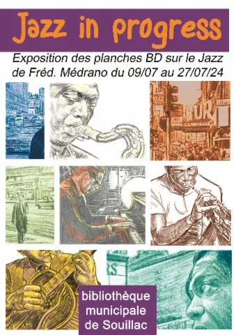 Image qui illustre: Exposition "le Jazz Et La Bande Dessinée"