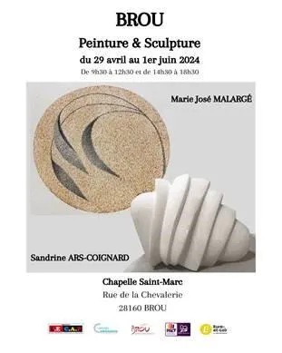 Image qui illustre: Exposition - Peinture Et Sculpture Marie-josé Malargé Et Sandrine Ars-coignard