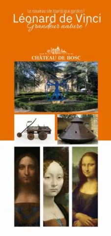Image qui illustre: Le parc du château de Bosc vous invite à l'exposition  Léonard de Vinci  et au spectacle  Invitation au voyage