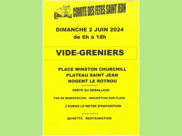 Image qui illustre: Vide-greniers Du Comité Des Fêtes Saint-jean (plateau)