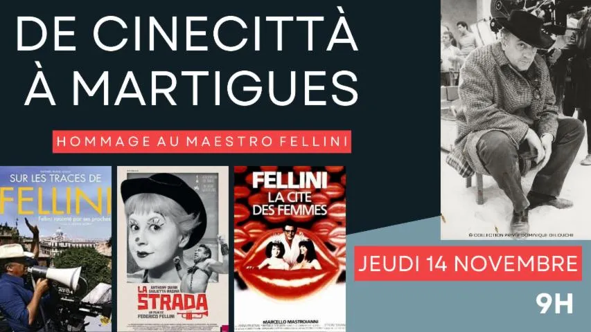 Image qui illustre: De Cinecittà à Martigues - Hommage au maestro Fellini - Journée d'études cinéma ouverte au public