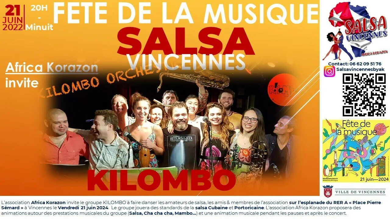 Image qui illustre: CONCERT SALSA - DANSE EN PLEIN AIR - FIESTA DE LA MUSICA -VINCENNES à Vincennes - 0