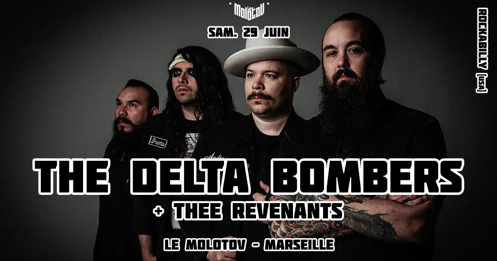 Image qui illustre: THE DELTA BOMBERS / THEE REVENANTS à Marseille - 0