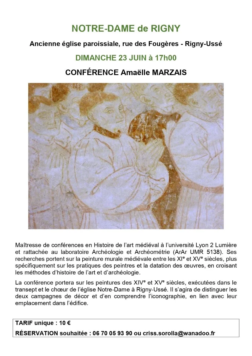 Image qui illustre: Conférence D'amaëlle Marzais à Rigny-Ussé - 2