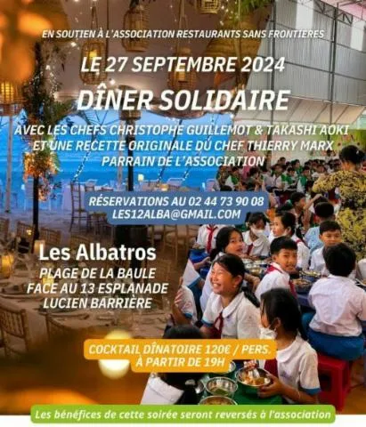 Image qui illustre: Diner solidaire pour l'association Restaurants sans Frontières