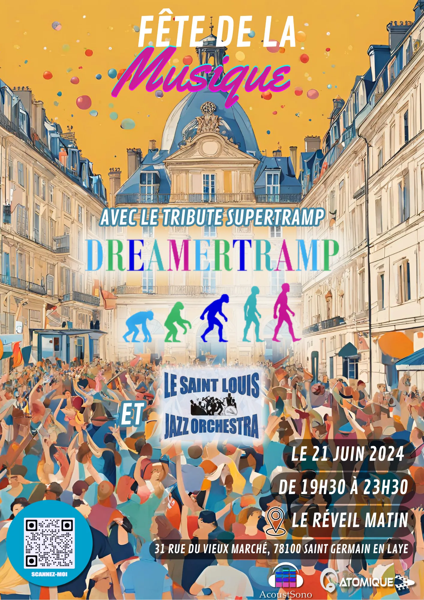 Image qui illustre: Dreamertramp et le Saint Louis Jazz Orchestra à Saint-Germain-en-Laye - 0
