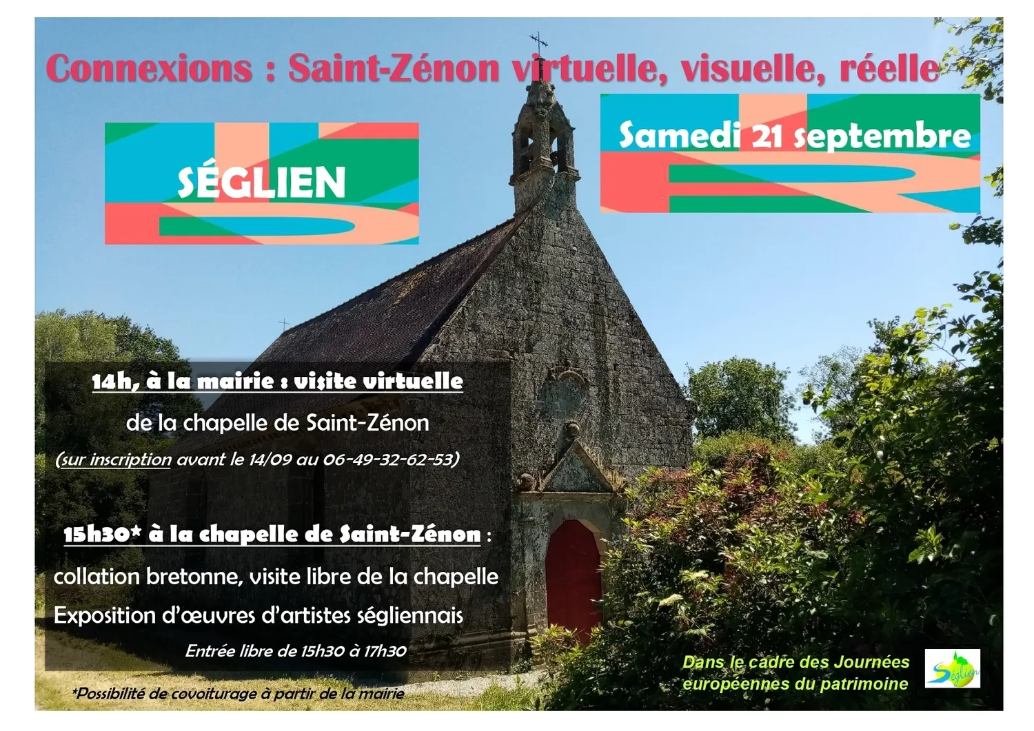 Image qui illustre: Visite virtuelle de la Chapelle Saint-Zénon à Séglien - 0