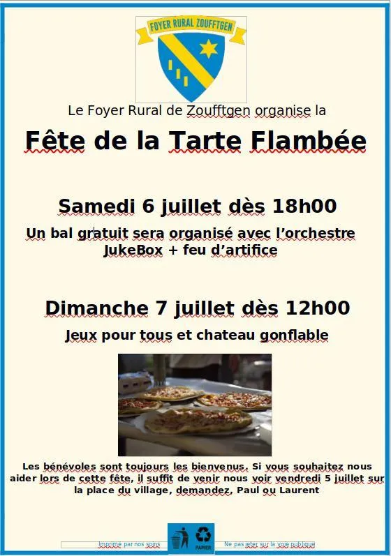 Image qui illustre: Fête De La Tarte Flambée à Zoufftgen - 0