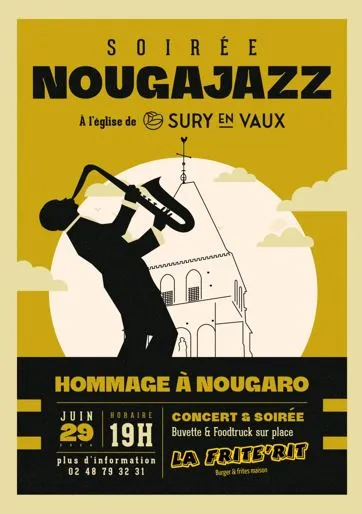 Image qui illustre: [cloche En Fête] Concert Hommage Nougaro à Sury-en-Vaux - 0