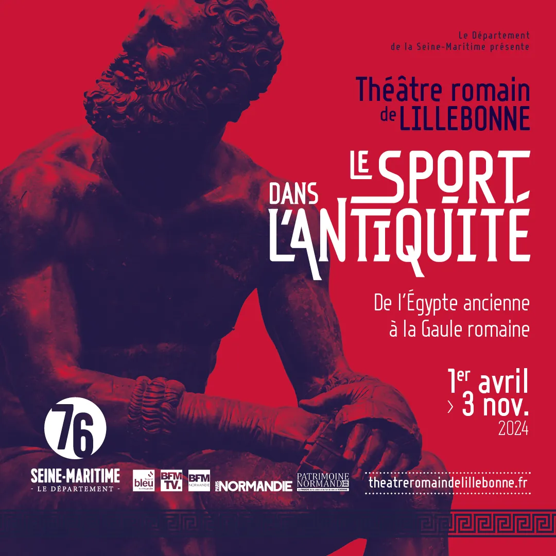 Image qui illustre: Visite guidée flash de l'exposition : le sport dans l'Antiquité à Lillebonne - 0