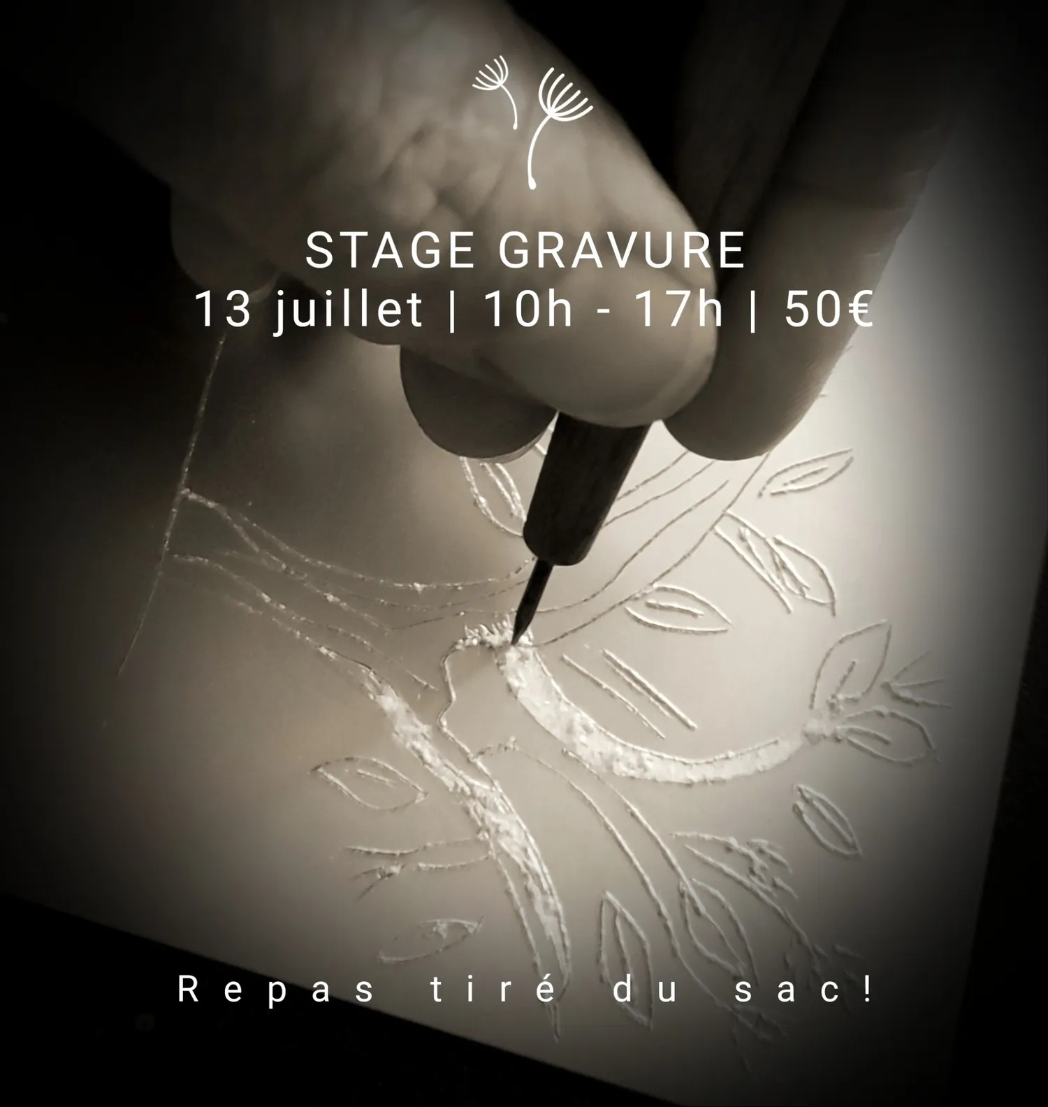 Image qui illustre: Stage D'initiation À La Gravure Sur Tétrapak à Castelnau Montratier-Sainte Alauzie - 0