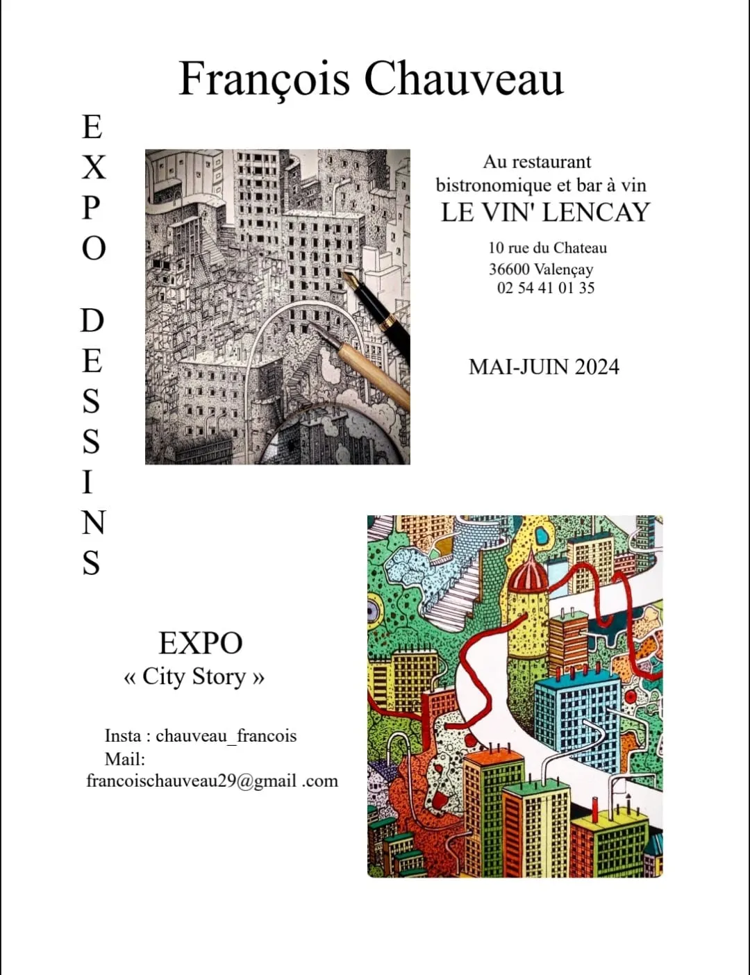Image qui illustre: Expo "city Story" à Valençay - 0