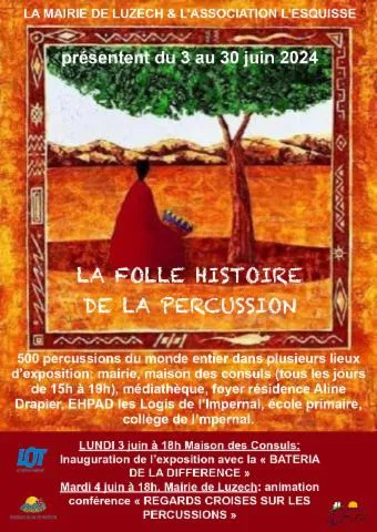 Image qui illustre: Exposition : "la Folle Histoire De La Percussion" À Luzech