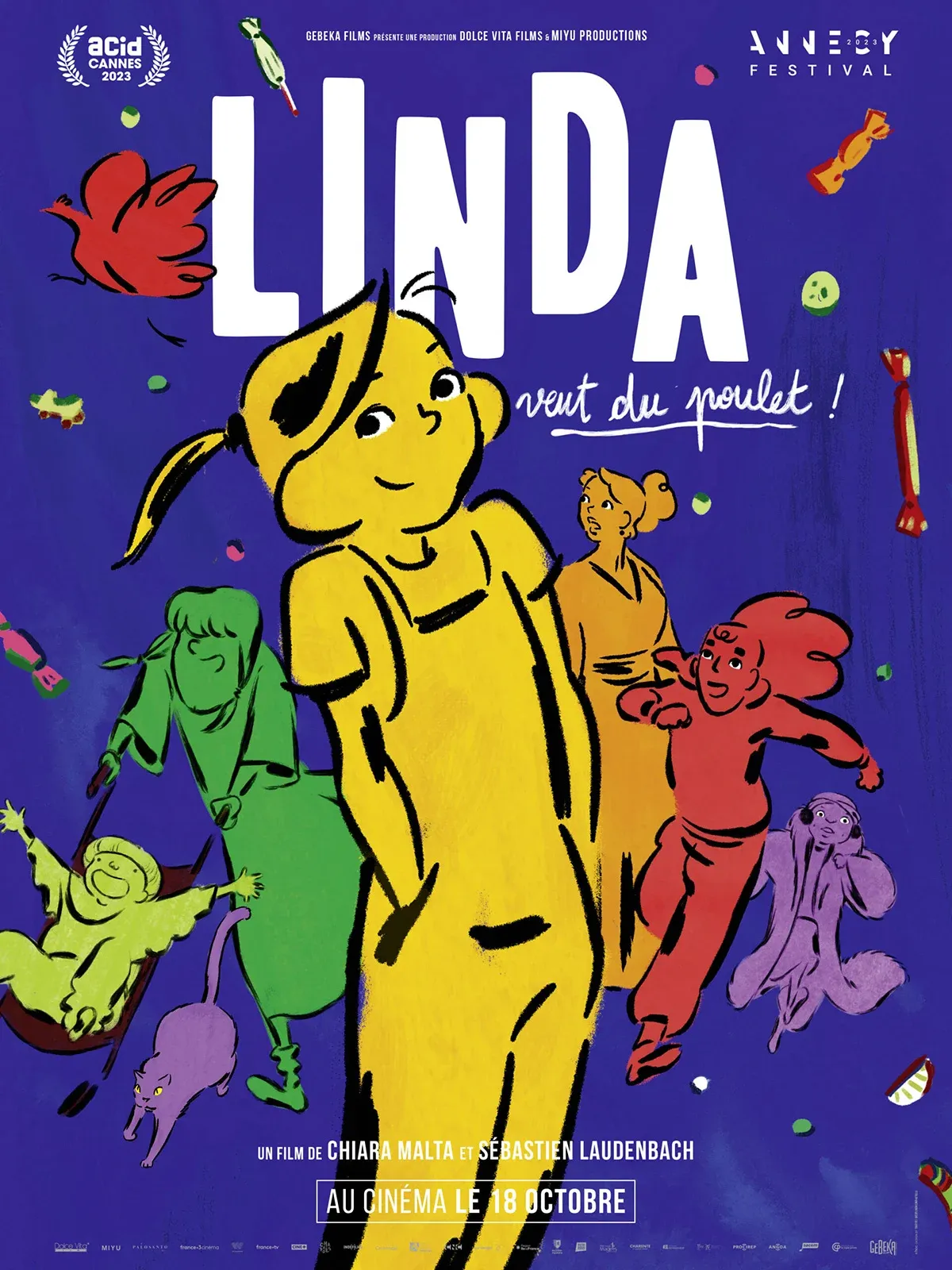 Image qui illustre: Cinéma en plein air : Projection "Linda veut du poulet !" à Nancy - 0