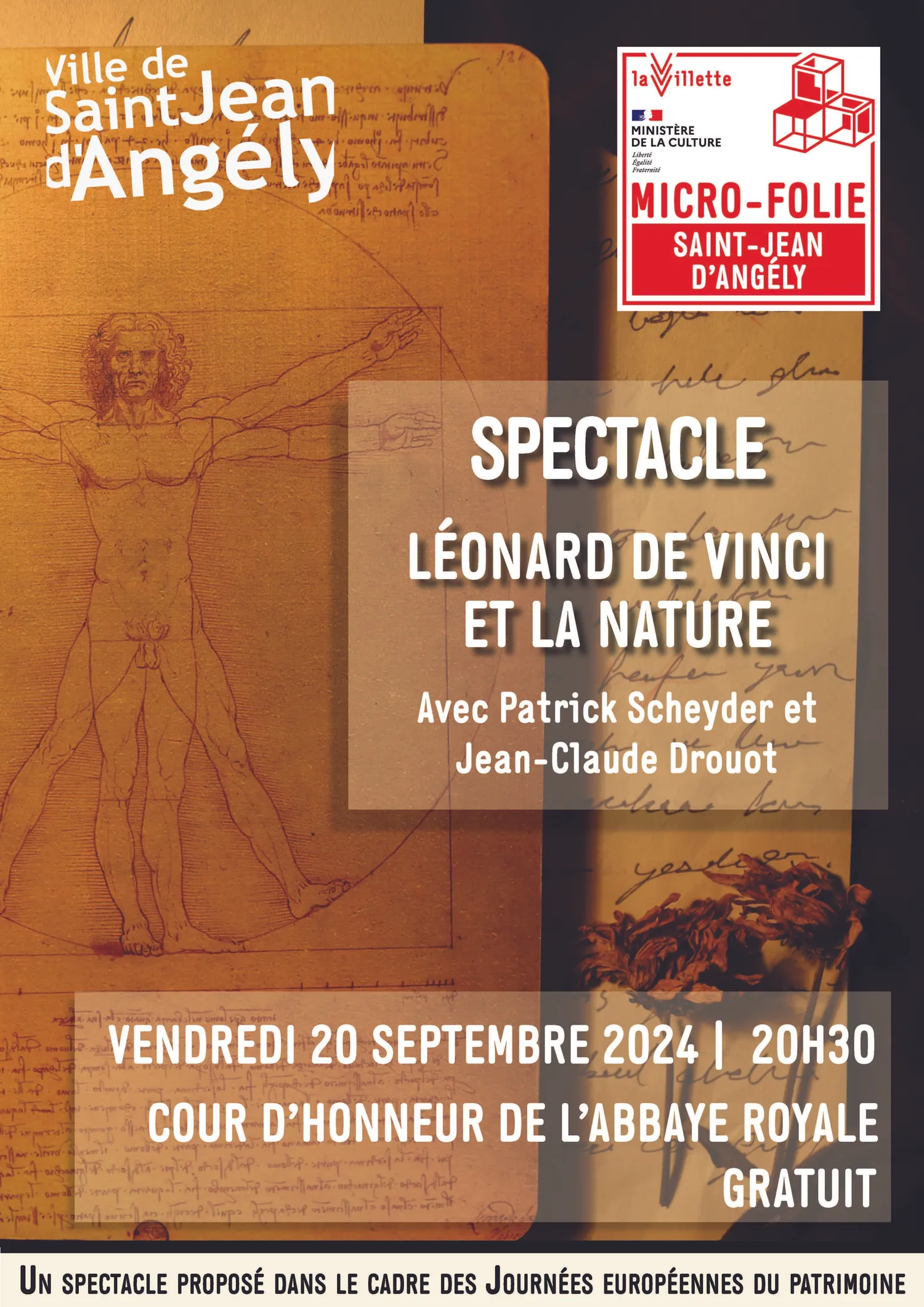 Image qui illustre: Spectacle Léonard de Vinci et la nature à Saint-Jean-d'Angély - 0
