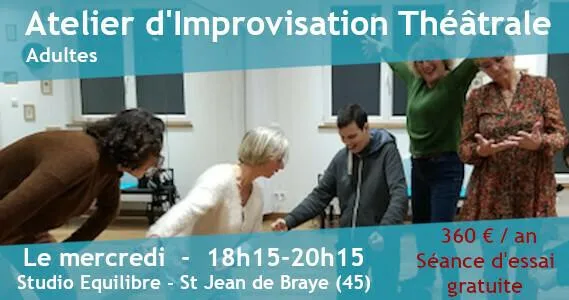 Image qui illustre: Atelier Improvisation Théâtrale Adultes - St Jean de Braye
